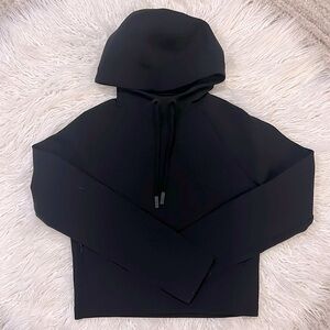 Black lululemon cropped hoody, size 2